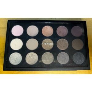 MAC Eye Shadow x 15 Cool Neutral Eyeshadow Palette 15 Shades A15 Matte Frost VXP